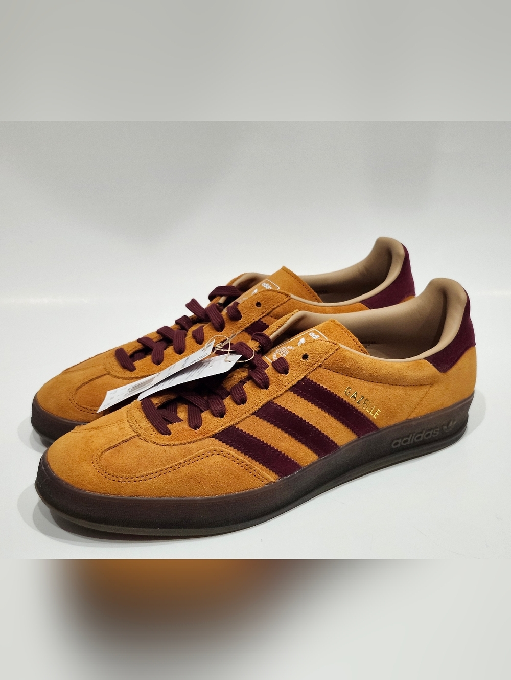 Adidas Gazelle Indoor Craft Ochre Shadow Suede Red Men's Size 11.5 US NWT JH5411